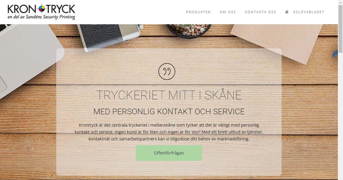 Referensbild Krontryck